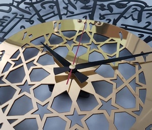 Trang Trí Nội Thất <span class=keywords><strong>Al</strong></span> Ikhlas Đồng Hồ Treo Tường Đồng Hồ Kim Loại Trang Trí Đồng Hồ Treo Tường Hồi Giáo Màu Đen Cho Gia Đình Hồi Giáo Nghệ Thuật Treo Tường Thủ Công Kim Loại - Product Image 5