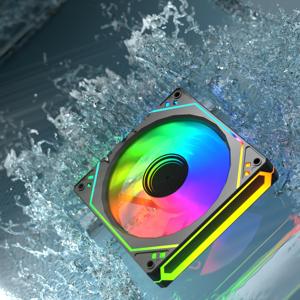 Hiệu suất cao 120 mét argb LED trường hợp Fan Mute & làm mát không khí cho chơi game pcs Hot Bán với 4 Side Infinity ống kính nhựa tản nhiệt - Product Image 2