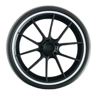 Roue en mousse EVA de 7 pouces pour poussette bébé, avec moyeu en plastique, capacité de charge de 50-60 kg