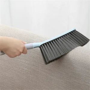 Brosse de nettoyage de lit en silicone écologique pour la maison, avec long manche, pour dépoussiérer canapé et tapis, à poils doux, balai de lit mignon - Product Image 2