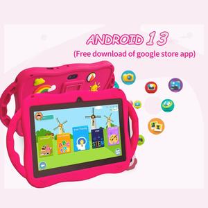 แท็บเล็ตสำหรับเด็ก <span class=keywords><strong>bdf</strong></span> 7นิ้ว WiFi 3GB + 32GB แอนดรอยด์13.0 Quad Core CPU พร้อมเคสซิลิโคนรูปยีราฟ - Product Image 3