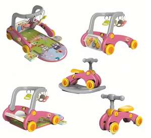 Juguete de Actividades 5 en 1 para Bebés, Tapete de Juego con Caballito Mecedor de Dibujos Animados, Piano de Pedales, <span class=keywords><strong>Gimnasio</strong></span> Multifuncional, Juguetes Musicales de Aprendizaje para Niños - Product Image 6