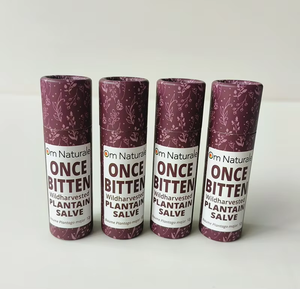 Precio de fábrica biodegradable Push up Lip Stick 5g Contenedor de desodorante personalizado Tubo de papel de cartón Kraft natural - Product Image 1