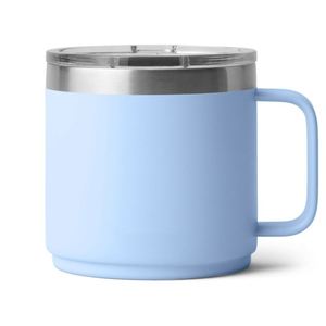 Mug à poignée 12oz/14oz en acier inoxydable 304 à double paroi isolé, mini portable pour café à domicile et usage quotidien - Product Image 4
