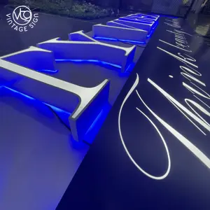 Canal Frontlit Store Led Lettre Signe 3d Alphabets Lettres Logo Signes 3d Publicité Led Frontlit Channel Sign