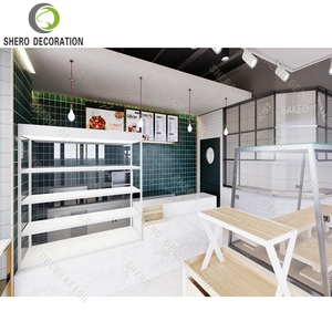 Comptoir de présentation en bois personnalisé pour <span class=keywords><strong>boulangerie</strong></span> Vitrine de présentation pour <span class=keywords><strong>boulangerie</strong></span> Design de comptoir pour café en vente - Product Image 1
