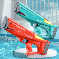 Pistolet à eau en forme de requin, jouet d'été de plage en plein air, jouet de piscine, capacité de 550ml, pistolet à eau électrique, pulvérisateur d'eau, jouet