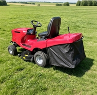 Tondeuse autoportée à moteur essence 2 temps de qualité industrielle, largeur de coupe 42 pouces, bac de ramassage 300L