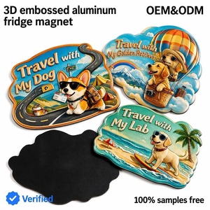 Imán de Refrigerador 3D con Relieve de Aluminio Personalizado, Duradero, con Diseño de Perro, 3x3 Pulgadas, Corgi, Golden Retriever, <span class=keywords><strong>Labrador</strong></span>, Recuerdo para <span class=keywords><strong>el</strong></span> Hogar o <span class=keywords><strong>Bar</strong></span> - Product Image 1