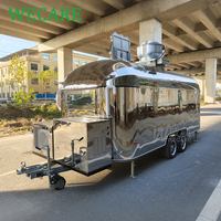 WECARE Remorque de restauration mobile, bar à cocktails, kebab, barbecue, poulet rôti, camion de restauration entièrement équipé, restaurant sur roues