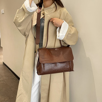 Sac fourre-tout en cuir PU motif croco pour femme, sac à main à bandoulière élégant et polyvalent de grande capacité, mode hiver, printemps, été