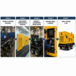 เครื่องกำเนิดไฟฟ้าดีเซลแบบเงียบพิเศษ Cummins Perkins Weichai 100Kva 200Kva 150kva 160kva 200kva 250kva 300kva สภาพดีสำหรับขาย - Product Image 3