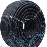 Conduit électrique flexible en PP orange, ondulé, ignifuge, basse tension, diamètre 1/2 pouce, fabrication OEM