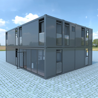 DXH usine de maisons modulaires préfabriquées isolées de luxe 3 4 5 chambres à coucher kit préfabriqué résistant aux ouragans maison en conteneur à deux étages