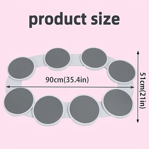 Lười biếng <span class=keywords><strong>Susan</strong></span> khay cho Amazon xách tay nhựa Vụ Nổ Cuộc Cách Mạng bảng xoay khay bữa ăn cho các hoạt động ngoài trời dễ dàng mang theo - Product Image 2