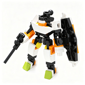 70Pcs Educational STEM DIY Building <b>Block</b> Set Robot Mecha Soldier Construction Bricks Toy For Kids Assembly Play Bricks Toy Kit - Product Image 1
