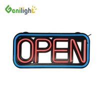 Enseigne LED ouverte Genilight 48x25cm, super lumineuse, multicolore, télécommande, animation personnalisée, publicité pour bars, bâtiments, parcs 10