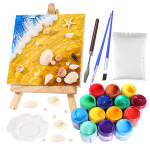 Kabuk aksesuarları ile 3D kabuk plaj tema doku boyama DIY malzeme çantası - Product Image 1