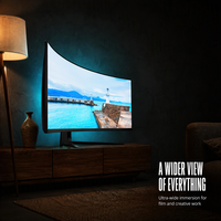 Moniteur de jeu incurvé ultra-large de 57 pouces, taux de rafraîchissement de 120 Hz, résolution 8K avec écran Fish Screen 7680 x 2160, prend en charge l'OEM