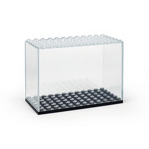 BLOCKMOC 10704 Clear <b>Acrylic</b> Classic Size Display Box Base Mini Toys Building <b>Blocks</b> Ages 6+ Customized Color Multi-Certified - Product Image 1