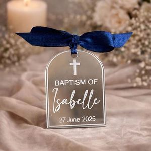 Plaque nominative en acrylique gravée au laser personnalisée, logo, étiquette de bijoux DIY, souvenir personnalisé pour cérémonie de mariage - Product Image 5