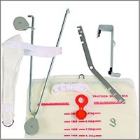 Kit de tracción cervical Overdoor para alivio del dolor de cuello, eslinga cervical completa para fisioterapia en casa, bolsa de peso de agua ajustable