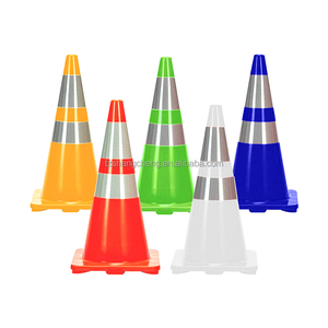 مخروط عاكس لمخروط الطريق المرن من كلوريد البولي فينيل للبناء والتشييد مع PE لتحذيرات الطريق - Product Image 5