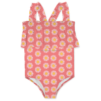 Personnalisé plage vacances ou piscine volants maillots de bain filles rides blouse bébé petite fille UV Bikini plissé Bikini