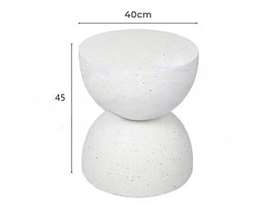 <span class=keywords><strong>Table</strong></span> d'appoint ronde, petite <span class=keywords><strong>table</strong></span> d'appoint en sablier, tables basses vintage en <span class=keywords><strong>terrazzo</strong></span>, <span class=keywords><strong>table</strong></span> <span class=keywords><strong>de</strong></span> <span class=keywords><strong>chevet</strong></span> pour le salon - Product Image 4
