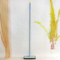 Brosse à récurer les sols manche en métal poils rigides lame en caoutchouc épurateur salle de bain cuisine mur pont lavage pousser brosse de nettoyage
