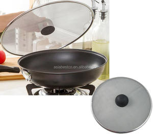 <span class=keywords><strong>Sartén</strong></span> de acero inoxidable para cocinar, protector contra salpicaduras, pantalla <span class=keywords><strong>antisalpicaduras</strong></span> - Product Image 5