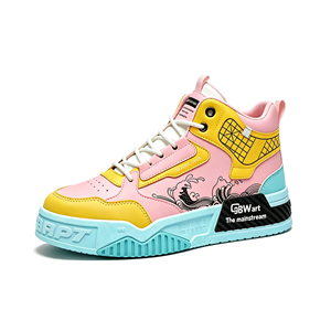Premium Men's Casual Shoes <strong>Waterproof</strong> High Top Sneakers Breathable Mesh Walking Shoes Durable PVC Sole Fashion <strong>Trainers</strong> - Product Image 4