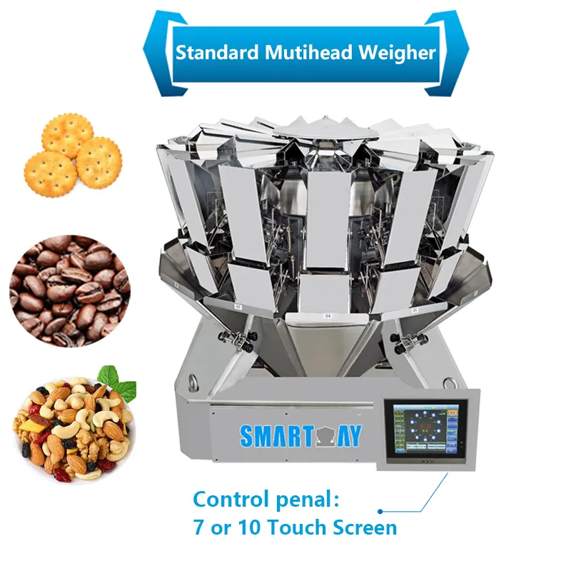 Auto Vertical Multihead Weigher 30bag/min Coffee Beans Sachet Packaging Machine