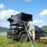 Tente de toit rigide pour voiture 4x4, imperméable, pour le camping en plein air, ouverture latérale, avec pare-soleil
