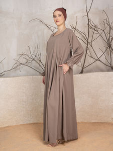 Meilleures ventes de vêtements pour femmes : Abaya brodée, Hijab, Robe musulmane, Kimono, Ensemble Abaya ample à manches longues pour l'Aïd, style arabe de Dubaï - Product Image 5