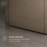 Porte en WPC stratifié PVC thermoformé, étanche, anti-déformation, à joint étanche, avec grain de bois personnalisé, pour usage résidentiel et ingénierie