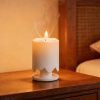 Nouveau diffuseur d'arômes électrique sans flamme à LED pour chambre à coucher, désodorisant décoratif sans eau, bougies parfumées pour la maison