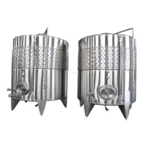 Custom Quality Reliable Manufacturer Ensuring Wine Fermenter Fork Storage Tank with cooling jacket