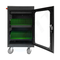 Armoire de charge PD 65W pour 30 appareils, tablettes et ordinateurs portables de bureau avec charge rapide USB-A/C