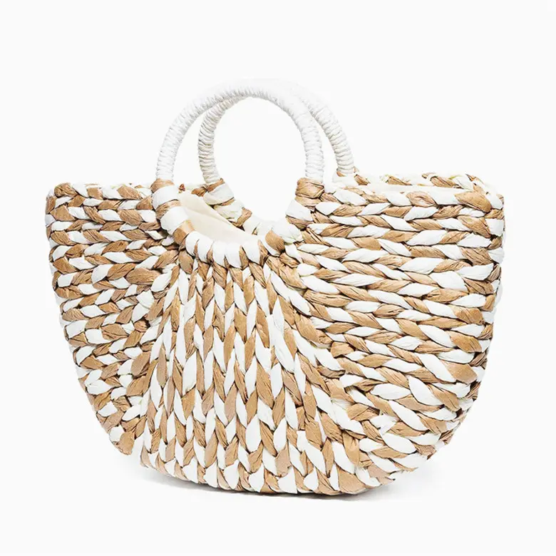 Plage s'il vous plaît sac parcourir marron seau mariée à être fourre-tout été clair Hobo sac à main noix de coco dame frange filles gelée fille paille