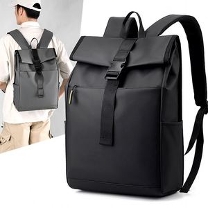 YY75 Custom Large Capacity AntiTheft Expandable Roll Top <b>Computer</b> <b>Bag</b> With Logo Waterproof Business Men Outdoor College Backpack - Product Image 1