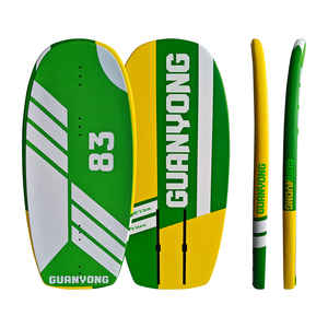 GY OEM ODM fibra de carbono 83CM Downwind Foil Board tabla de surf Skimboard Kiteboards Hydrofoil Wingfoil verde 100L Ocean Waters - Product Image 3