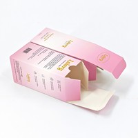 Boîte en carton personnalisée, blanche, avec revêtement, finition douce au toucher, pour flacon compte-gouttes de sérum facial ou d'huile essentielle en verre