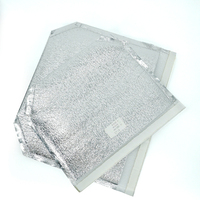 Sac isotherme OEM en feuille d'aluminium pour la chaîne du froid et les plats à emporter, boîte d'emballage ondulée à quatre rabats pour expédition