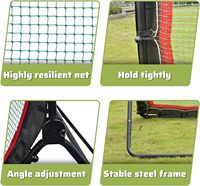Filet d'entraînement de baseball Filet cible Cricket Lacrosse Rebounder Net pour l'entraînement