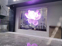 Écran LED transparent imperméable pour extérieur, haute luminosité, pour la publicité sur les façades de bâtiments