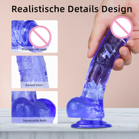 Vente en gros de dildos en TPE souple pour femmes, dildos réalistes de grande taille, livraison rapide