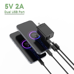 Hoán đổi cho nhau cắm singal kép USB Port tường sạc 5V 2A chuyển mạch cung cấp điện adapter - Product Image 2