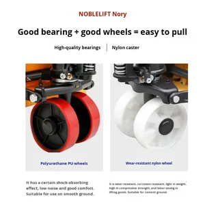 महान लिफ्ट मैनुअल फोर्कलिफ्ट नायलॉन पहियों 2.5/3 टन कार मरम्मत भागों उपकरण ग्राउंड जैक हैंड पुश पैलेट ट्रक चीन में बनाया गया - Product Image 5