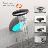 Robinet d'eau intelligent de haute qualité à poignée unique, design moderne sans contact, robinet de lavabo chaud et froid pour lavabo de salle de bain